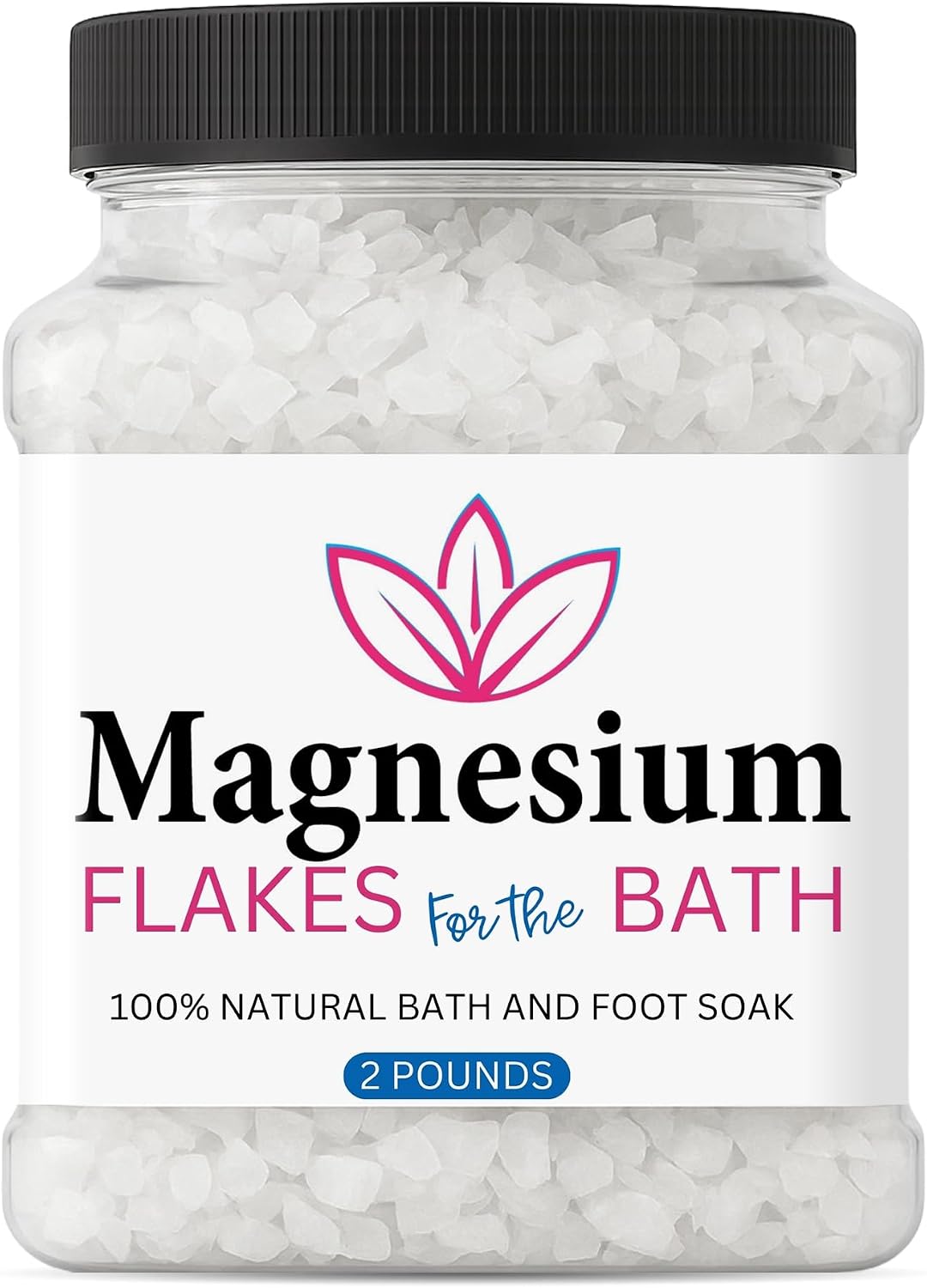 Bath Flakes, Natural Bath and Foot Soak, 2 Pounds