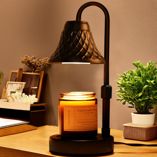 Banbanda Adjustable Candle Warmer Lamp with Timer: Candle Lamps fits All Candle Jar Home Decor - Wax Warmer for Scented Wax