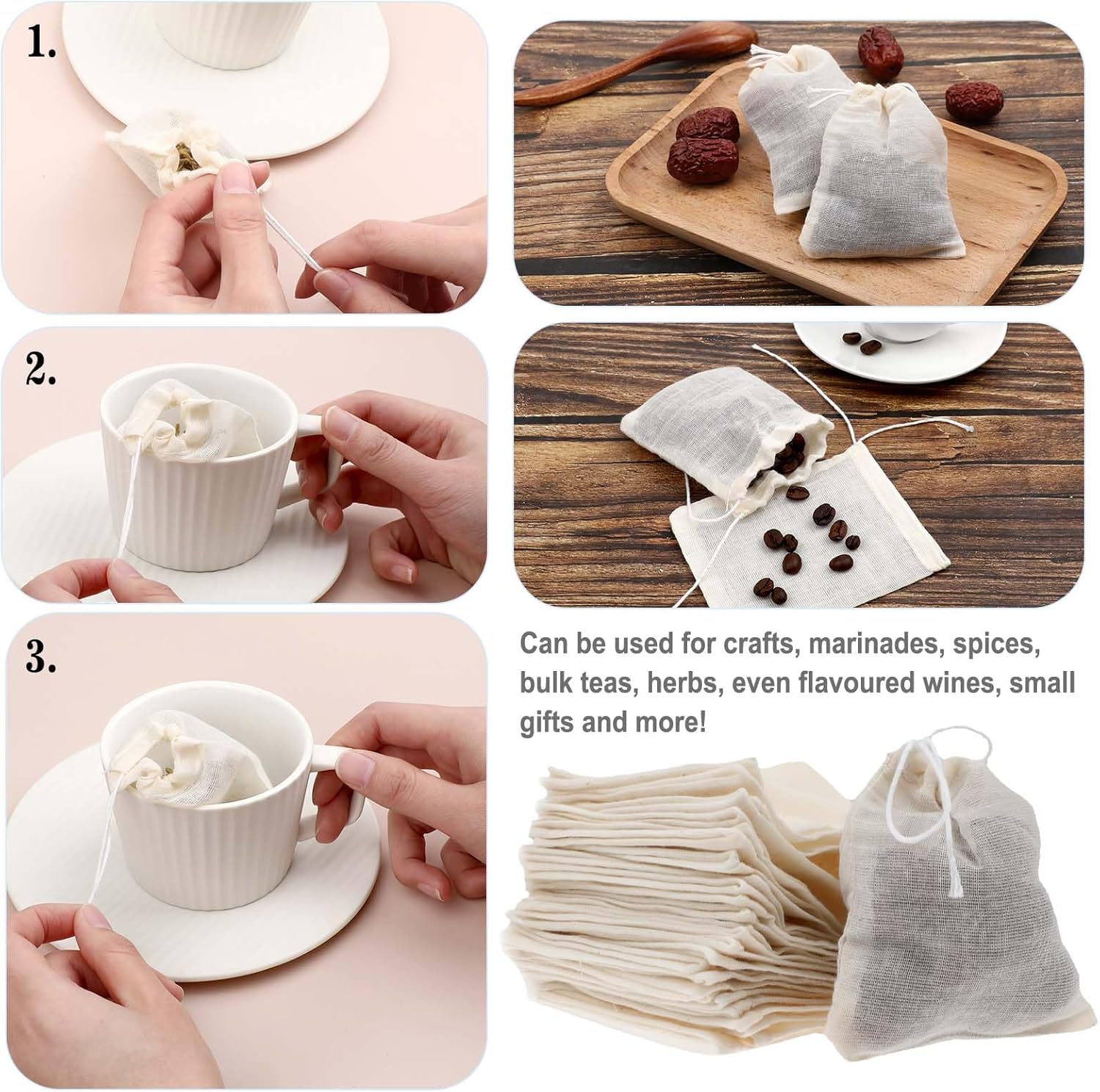 Yolev 30Pcs Sachet Bags Empty Small Drawstring Bags Small Organza Bag Mini Drawstring Pouch Mesh Jewelry Scent Bag Lavender Sachets for Drawers and Closets