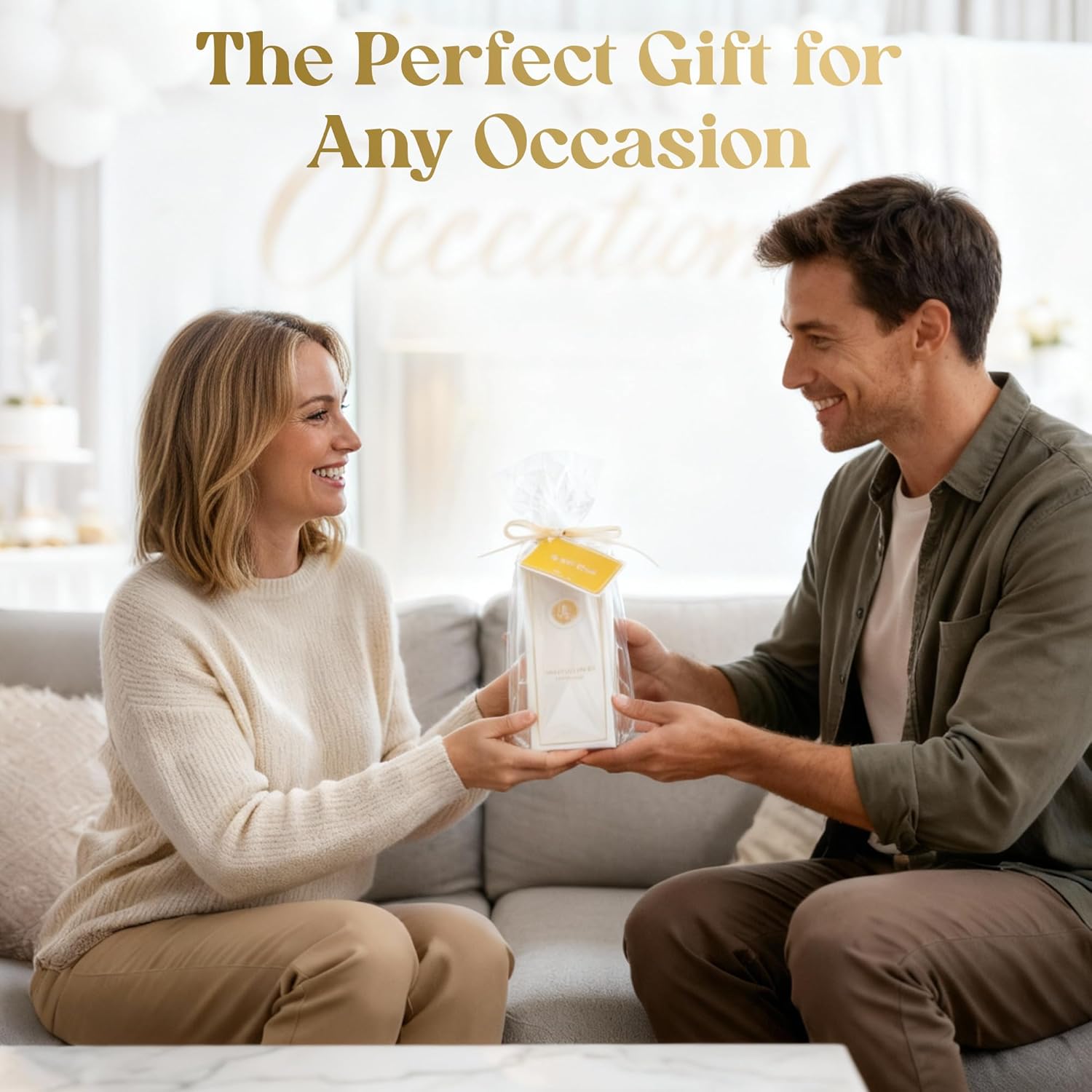 Frosted Reed Diffusers for Home | Premium Fragrance Diffuser | Frosted Diffuser Sticks in Oil Set with Fresh Linen Scent | Smell Good Stuff | Long-Lasting Oil for Bathroom & Office (5 oz)