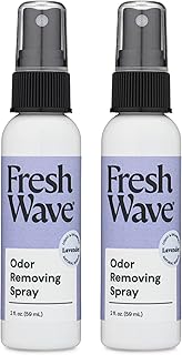 Fresh Wave Lavender Scent Odor Eliminator Spray & Air Freshener, 2 fl. oz. Travel Size (Pack of 2)