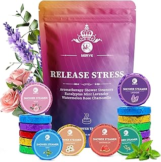 18-Pack Shower Steamers Aromatherapy, Self Care Gifts for Women Men, 6 Scented Organic Shower Bombs with Natural Essential Oils Relaxation Home SPA, Fathers Day Spa Gifts, Appreciation Gifts
