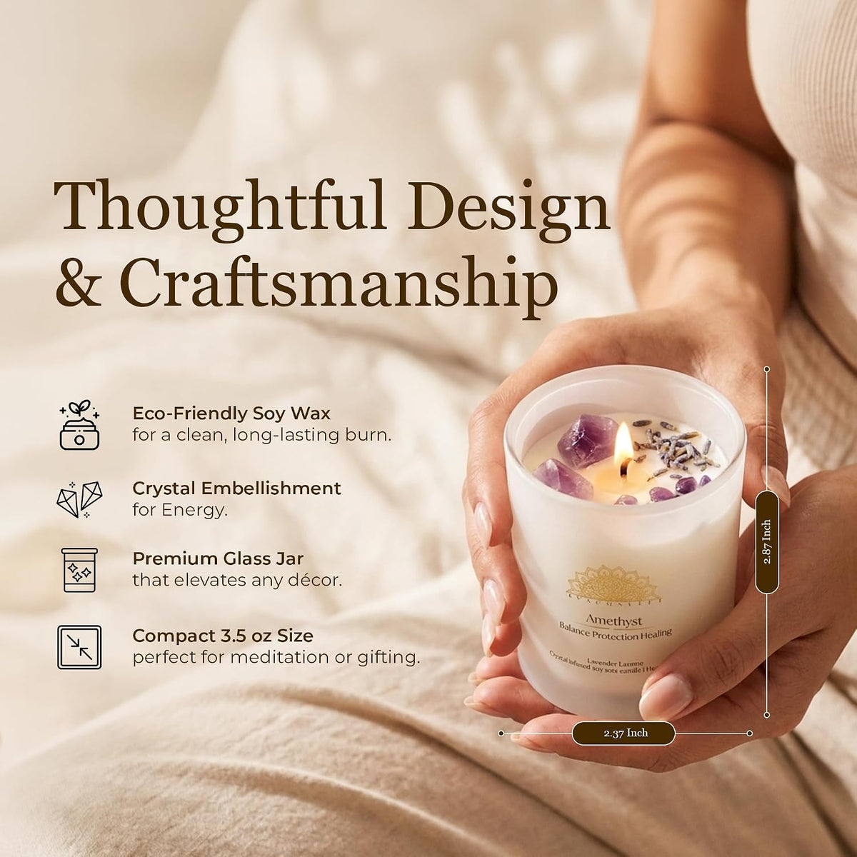 AvaConcept Healing Crystal Candle Gift Set
