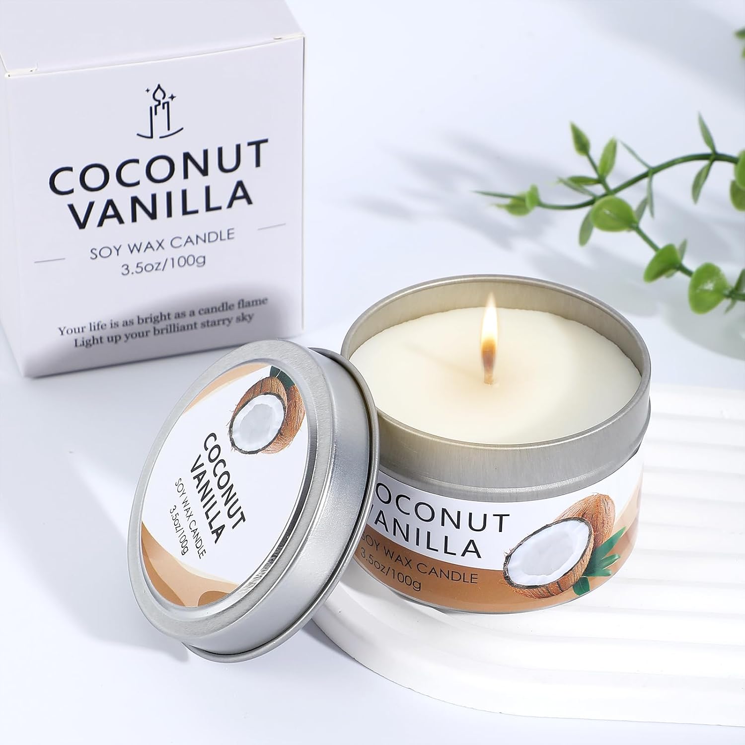 Coconut Spa Gifts for Women Birthday Self Care Kit Mothers Gifts Basket Thank You Relaxing Bath Sets for Moms Friends Co-worker Daughter Girlfriend Grandma Sister Teacher Daughter-in-Law