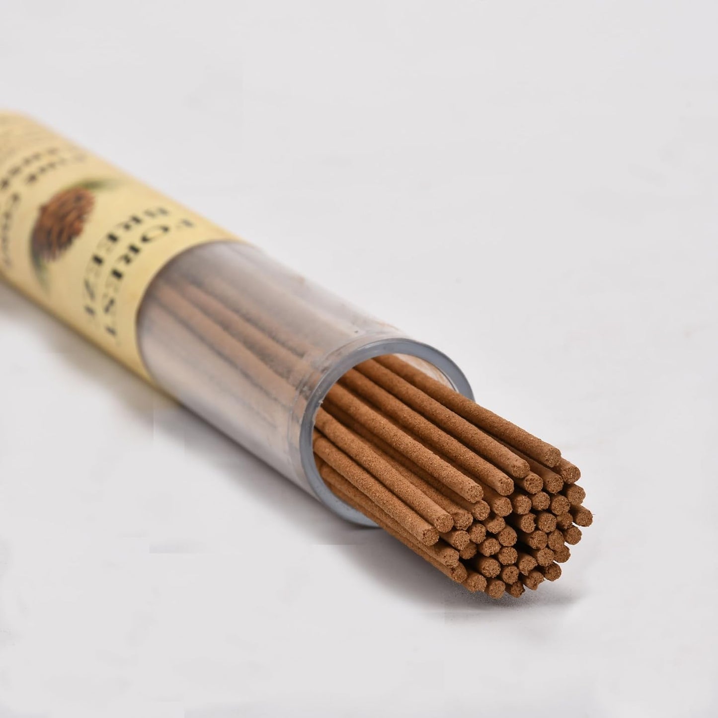 Pine Cone Incense Sticks-2 Tubes, Approx. 80-90 Sticks (40g)- Long Lasting 40 Mins Each - Pure Hand-Natural Incense Sticks for Meditation, Yoga, Relaxation & Home Fragrance Pine Cones Scent