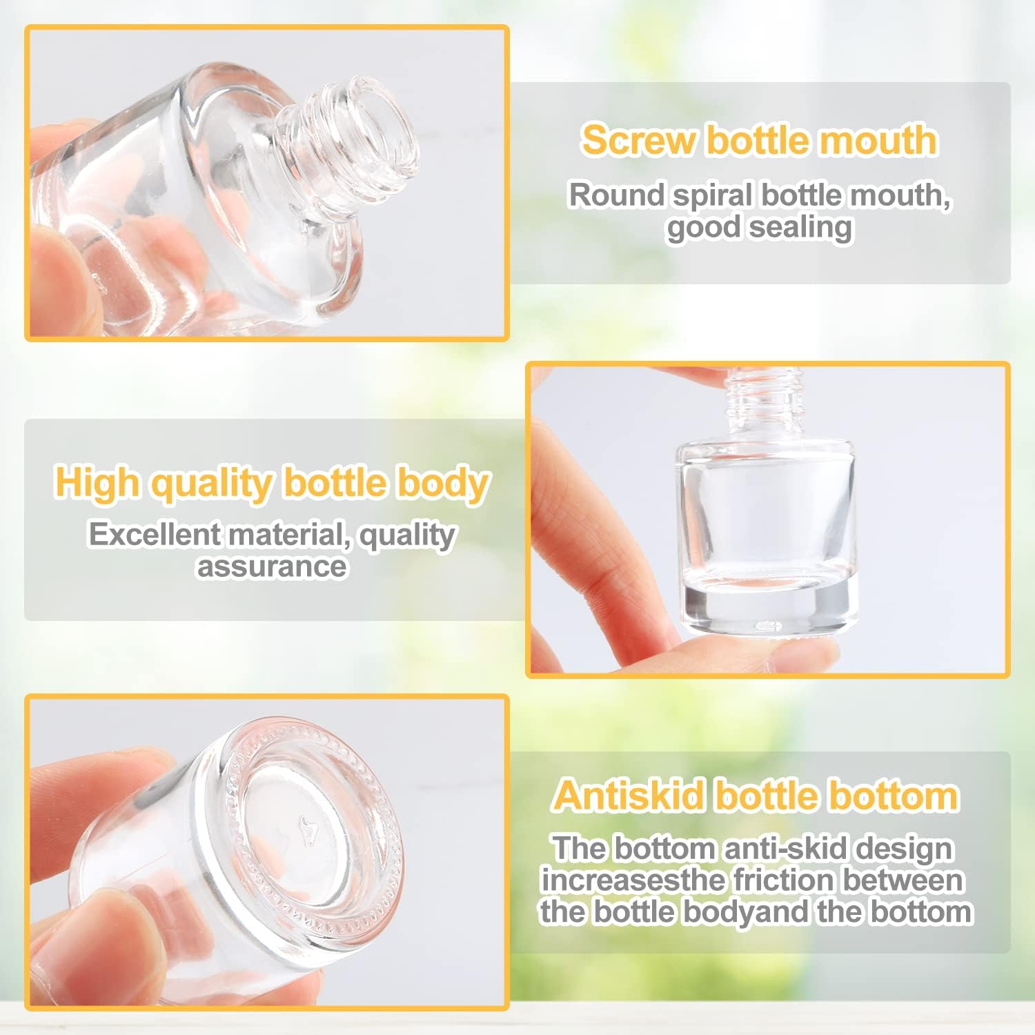 20 Pcs 8ml Hanging Car Air Freshener Diffuser,Empty Clear Glass Essential Diffuser Oil Aromatherapy Fragrance Perfume Pendant Glass Vials with Wooden Caps & Hanging String,Cylindrical