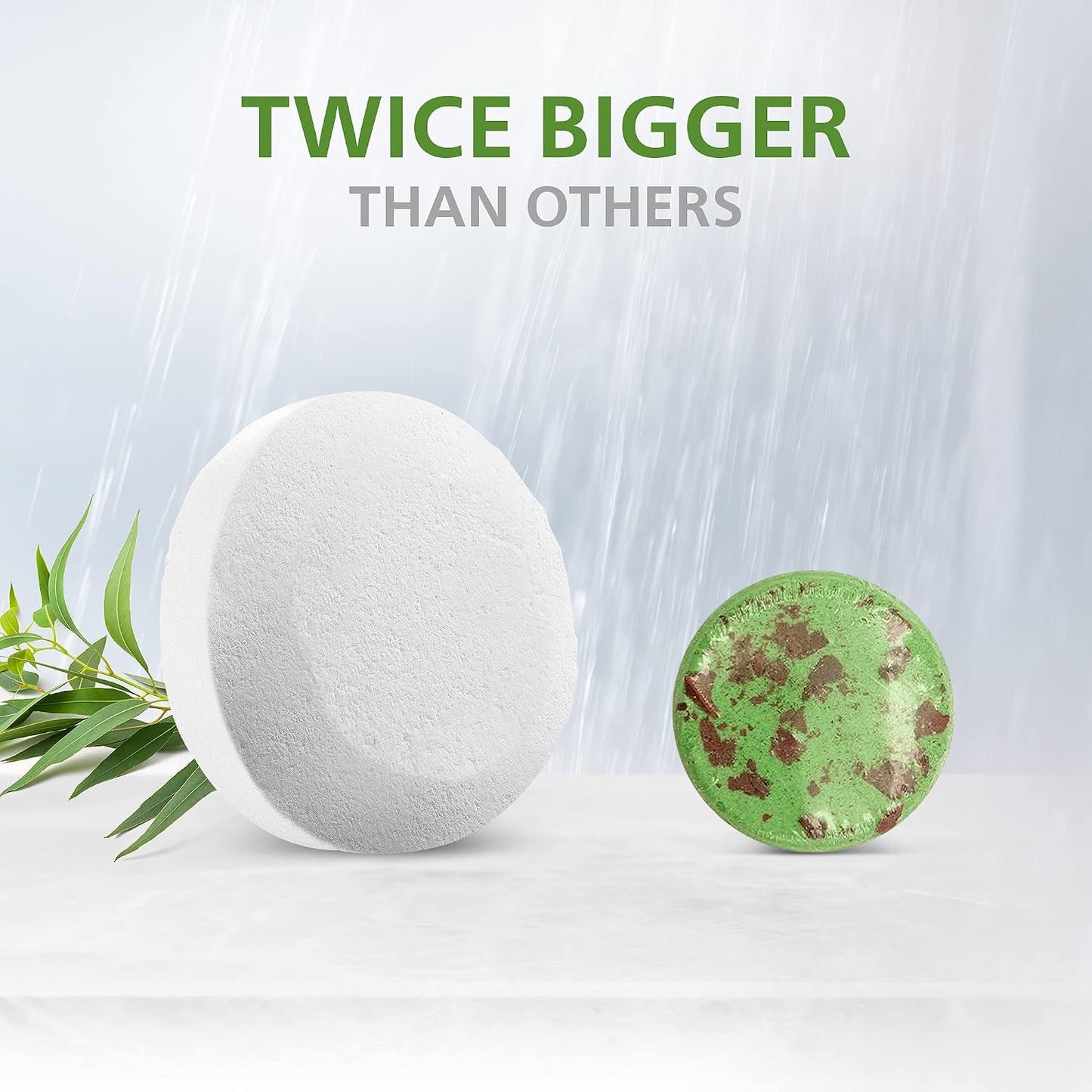 Made in USA - 18 Shower Steamers Vapor Tablets Extra Strong for Sinus Relief Aromatherapy Spa, Shower Bombs - Menthol Crystals, Camphor and Eucalyptus Essential Oils - Long Lasting Effect