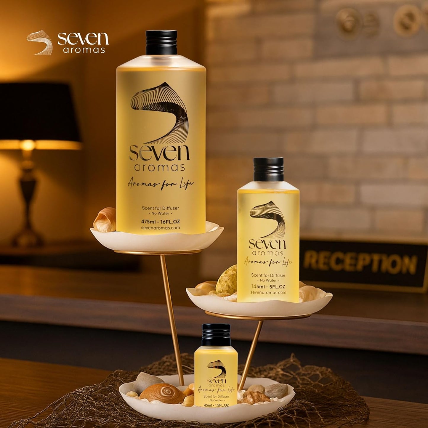 SevenAromas Hotel Scent Diffuser Oil, Luxury Hotel-Inspired Essential Oil for Aromatherapy & HVAC Diffusers – Premium Dropper Bottle - 145 ml 5 FL oz (Soft Rain)