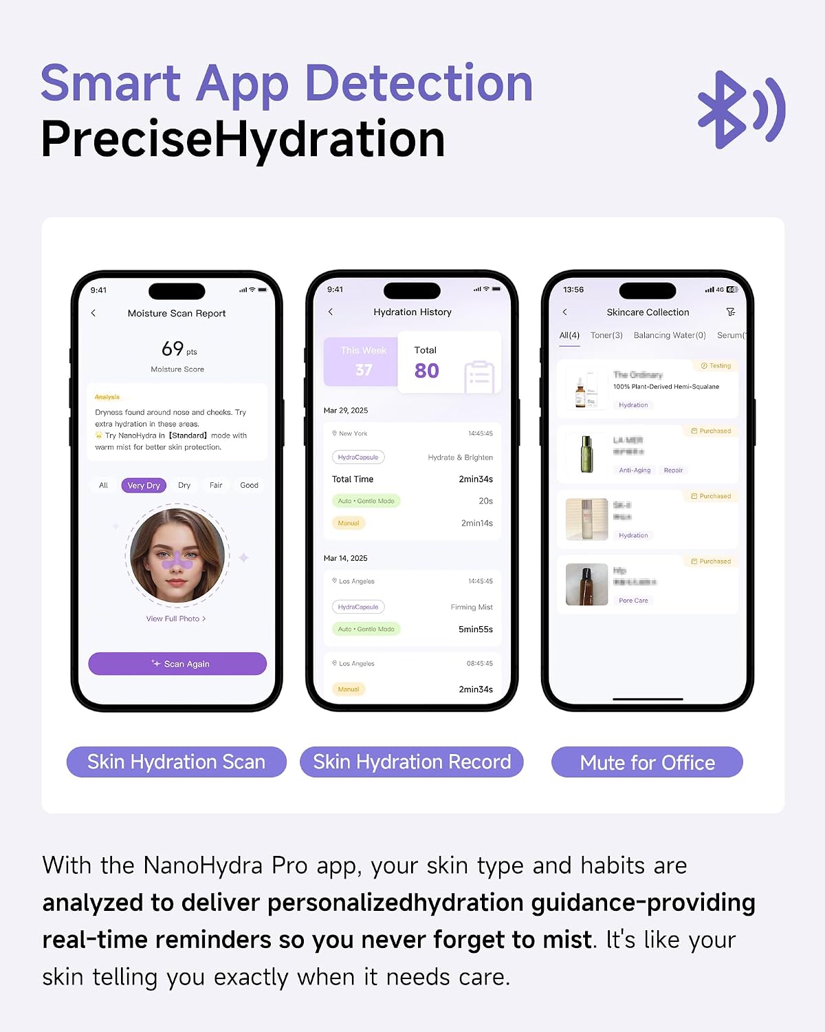 Nano Mister, Face Mister with Smart Visible Screen & App Control, inewme NanoHydra Pro Facial Sprayer, 10μm Micro Mist, Dual Air Pump, USB Rechargeable, Portable for Dry Skin & Makeup Hydration