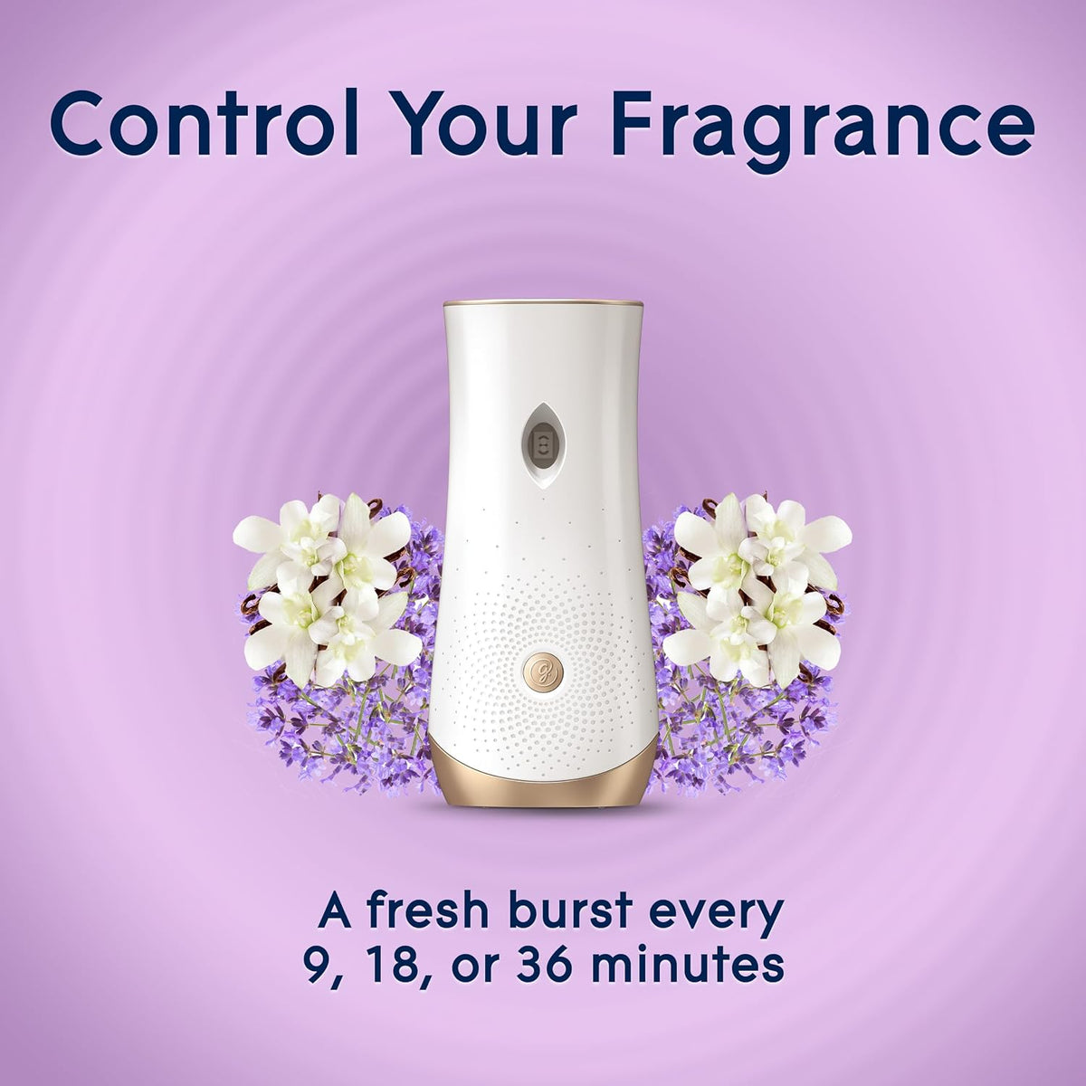 Glade Automatic Spray Refill, Air Freshener for Home and Bathroom, Lavender &amp; Vanilla, 6.2 Oz, 2 Count