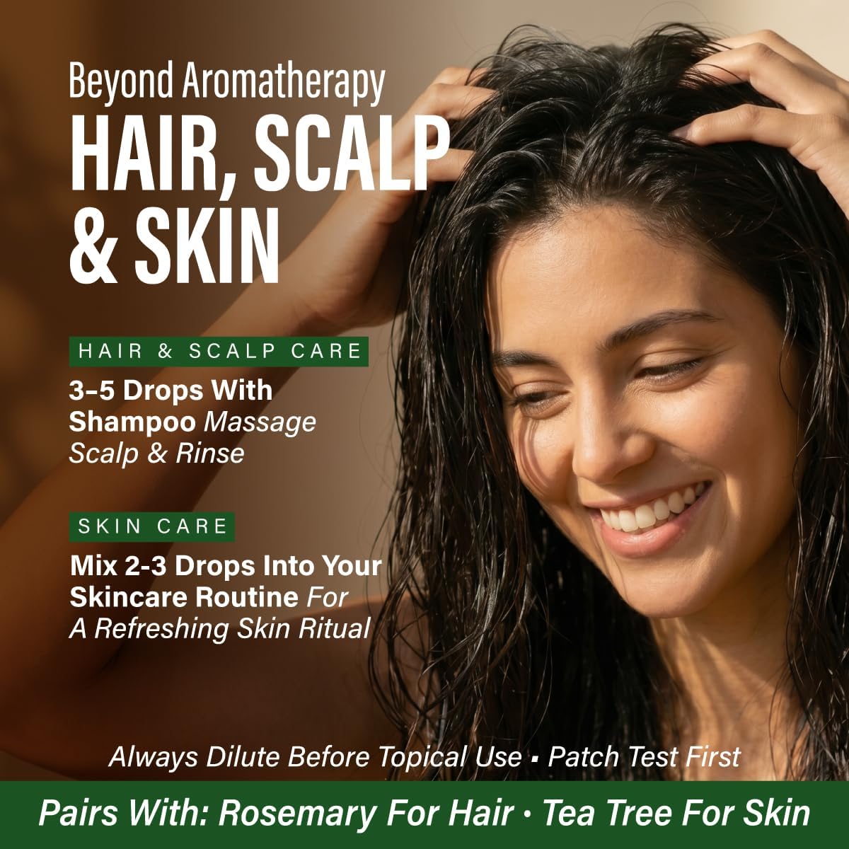 100% Pure Eucalyptus Oil - 4 Fl Oz Eucalyptus Essential Oil for Hair, Skin, Diffuser, Aromatherapy & DIY Soap Making Scent