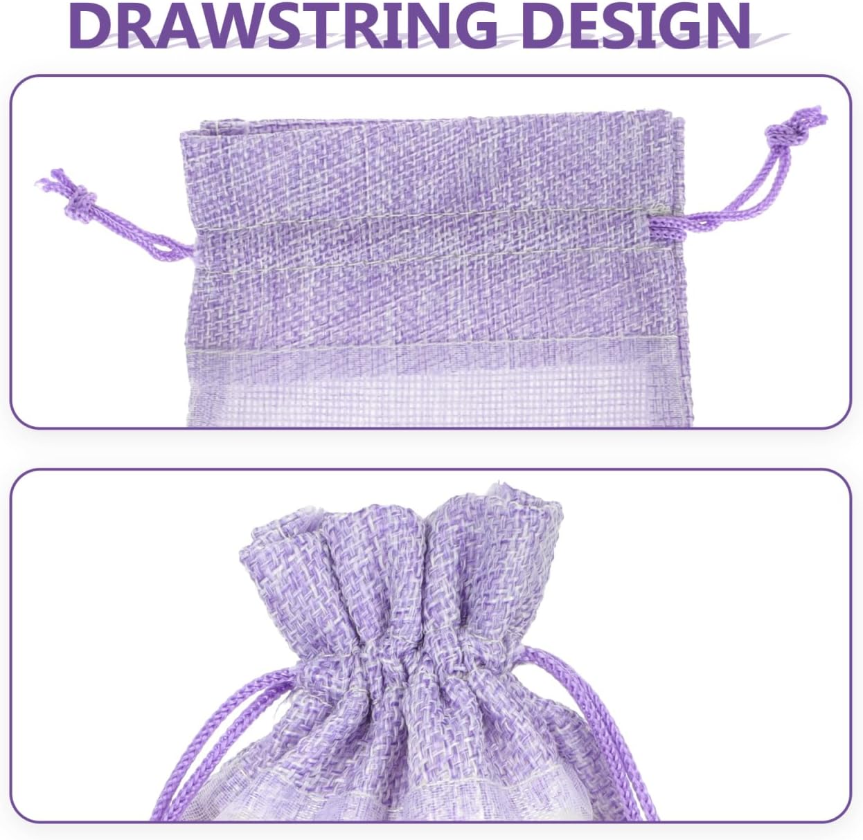BESPORTBLE 10pcs Empty Sachet Bags for Lavender: 10x14cm Cotton Drawstring Pouch - Breathable Potpourri Holder for Closet Drawer Car