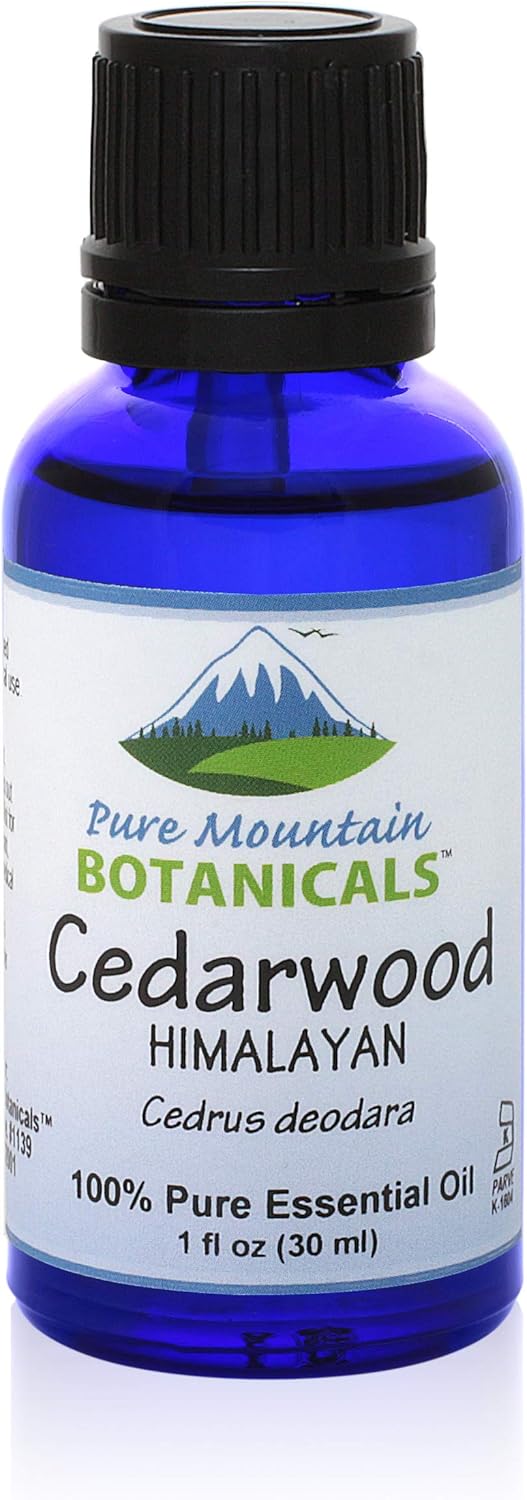 Cedarwood (Cedrus Deodara) Essential Oil - Pure Natural & Kosher - 1 fl oz Bottle
