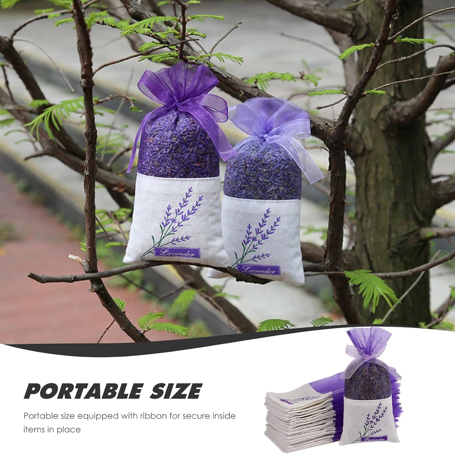 30 Pcs Lavender Sachet Bags Empty: Mesh Bags Drawstring, Mesh Bags for Potpourri Organza Bags Lavender Sachets for Drawers and Closets