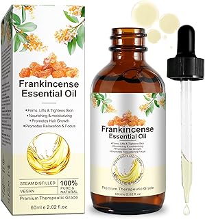 Frankincense Essential Oil,Organic Frankincense Essential for Face,Skin and Body - Premium Grade Essential Oil for Diffuser and Aromatherapy 60ml