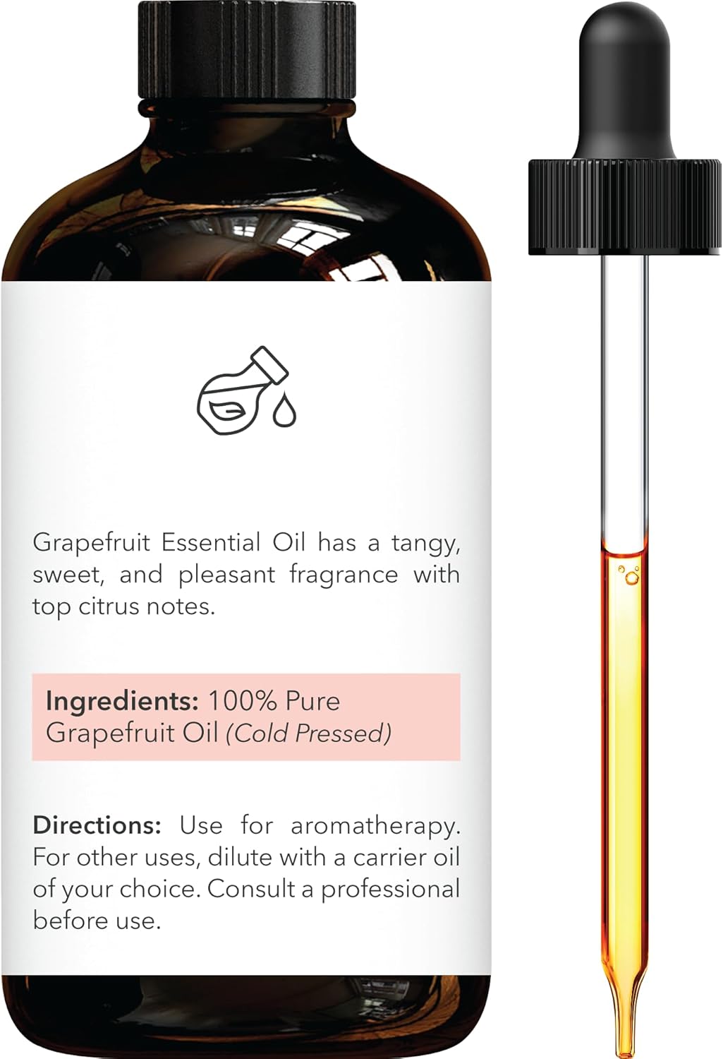 Brooklyn Botany Sweet Orange & Grapefruit Essential Oils – 4 Fl Oz (Pack of 2) – 100% Pure & Natural – Juicy & Refreshing Aromatherapy Blend