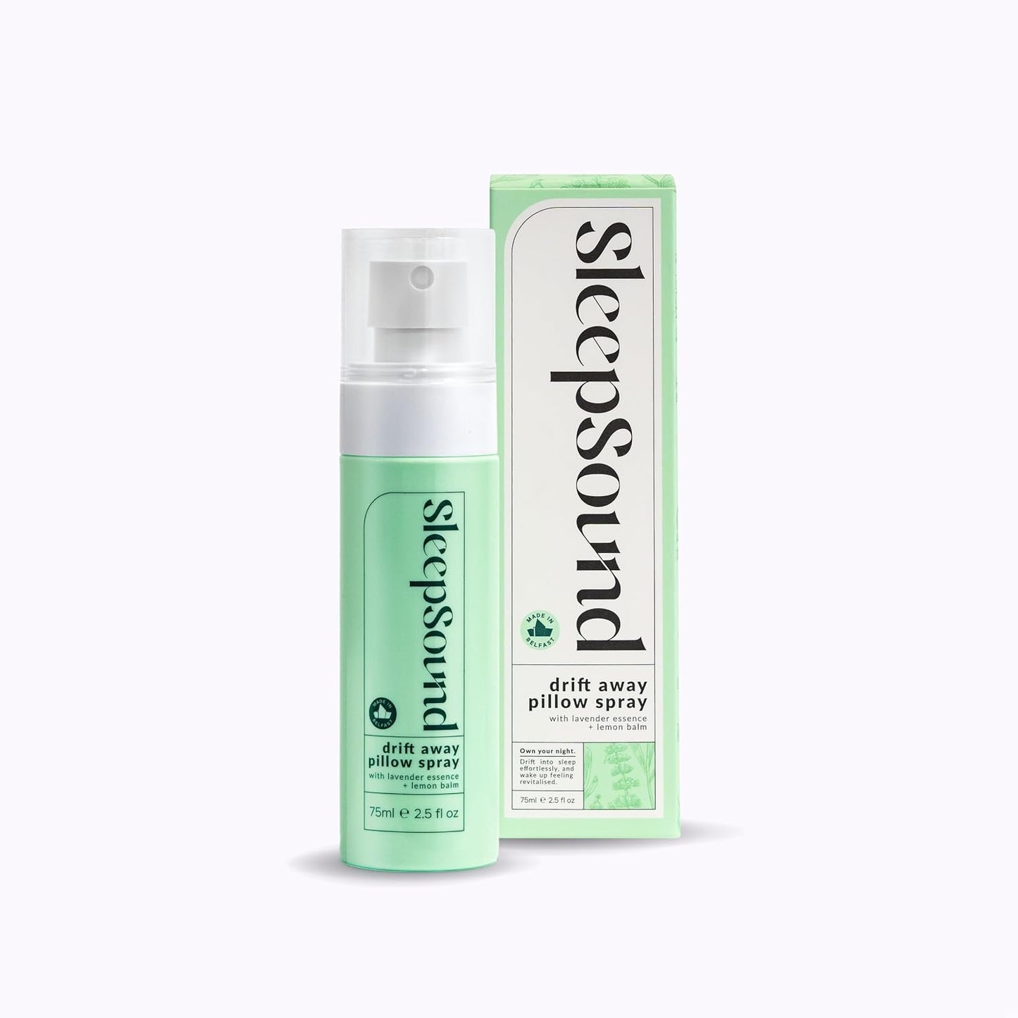 SleepSound Lavender + Lemon Balm Pillow Mist | Calming Aromatherapy Spray for Nighttime Relaxation & Wind Down Routine | Soothing Bedtime Mist Scent Fragrance