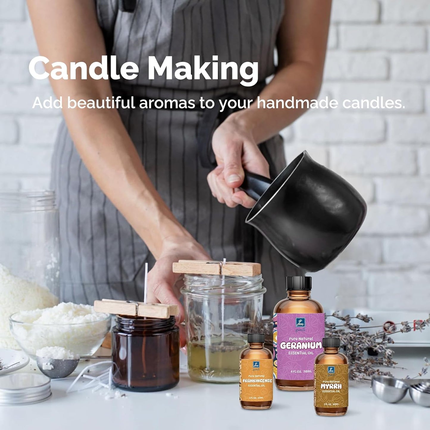 GM Gumili Palo Santo Essential Oil 2 Oz, 100% Pure Palo Santo Oil for Diffuser, Skin, Hair, Body & Face, Perfume, Sweet Creamy Scent for Relaxation, Aromatherapy & Massage