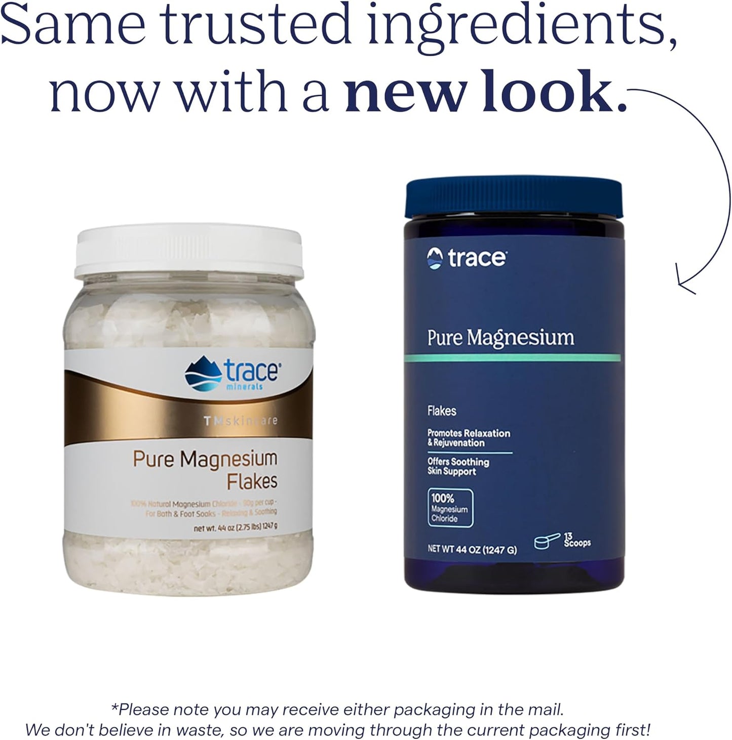 Trace Minerals Magnesium Flakes - Magnesium Bath Flakes for a Soothing Soak - Soft Skin - Sleep Support - Soothe Tired Muscles & Body Stiffness - Maximum Absorption - Vegan & Unscented - 25.4 oz
