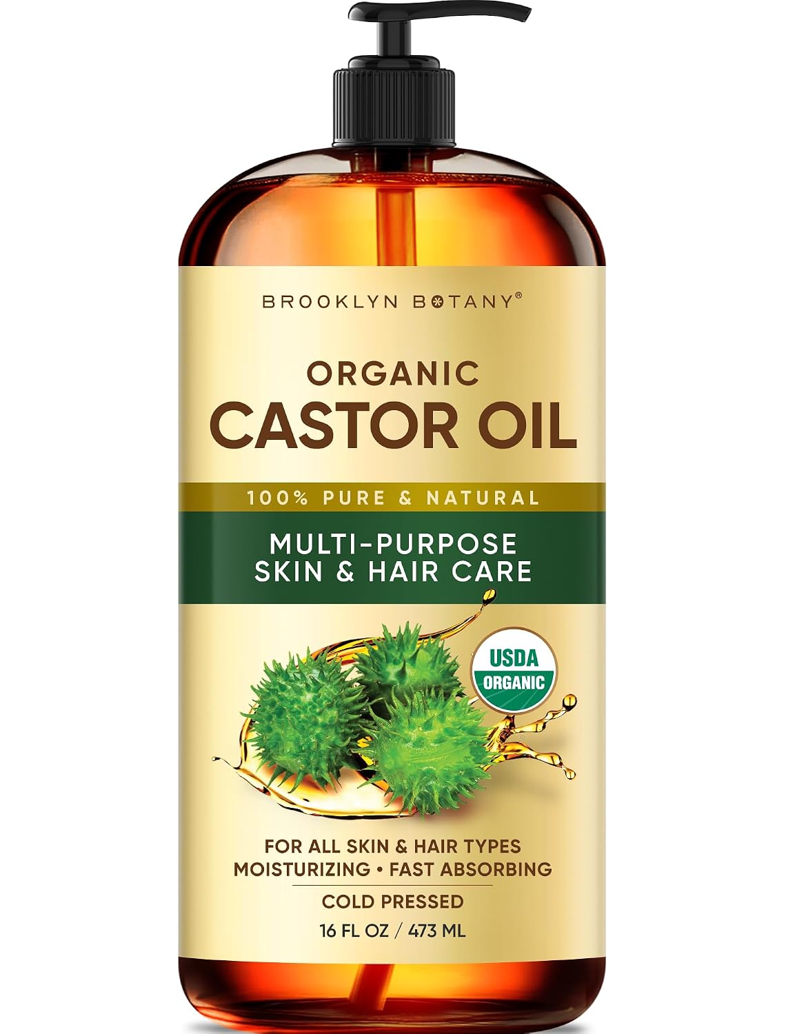 Brooklyn Botany Cold-Pressed Organic Castor Oil