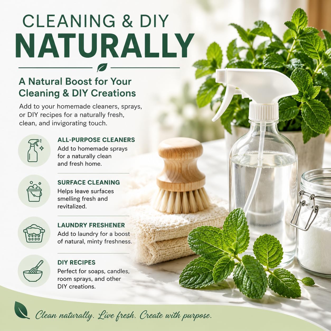 2 Bottles - Peppermint Essential Oil - 4 fl oz - 100% Pure Essential Oil - Amber Glass Bottle w/Glass Dropper - GreenHealth