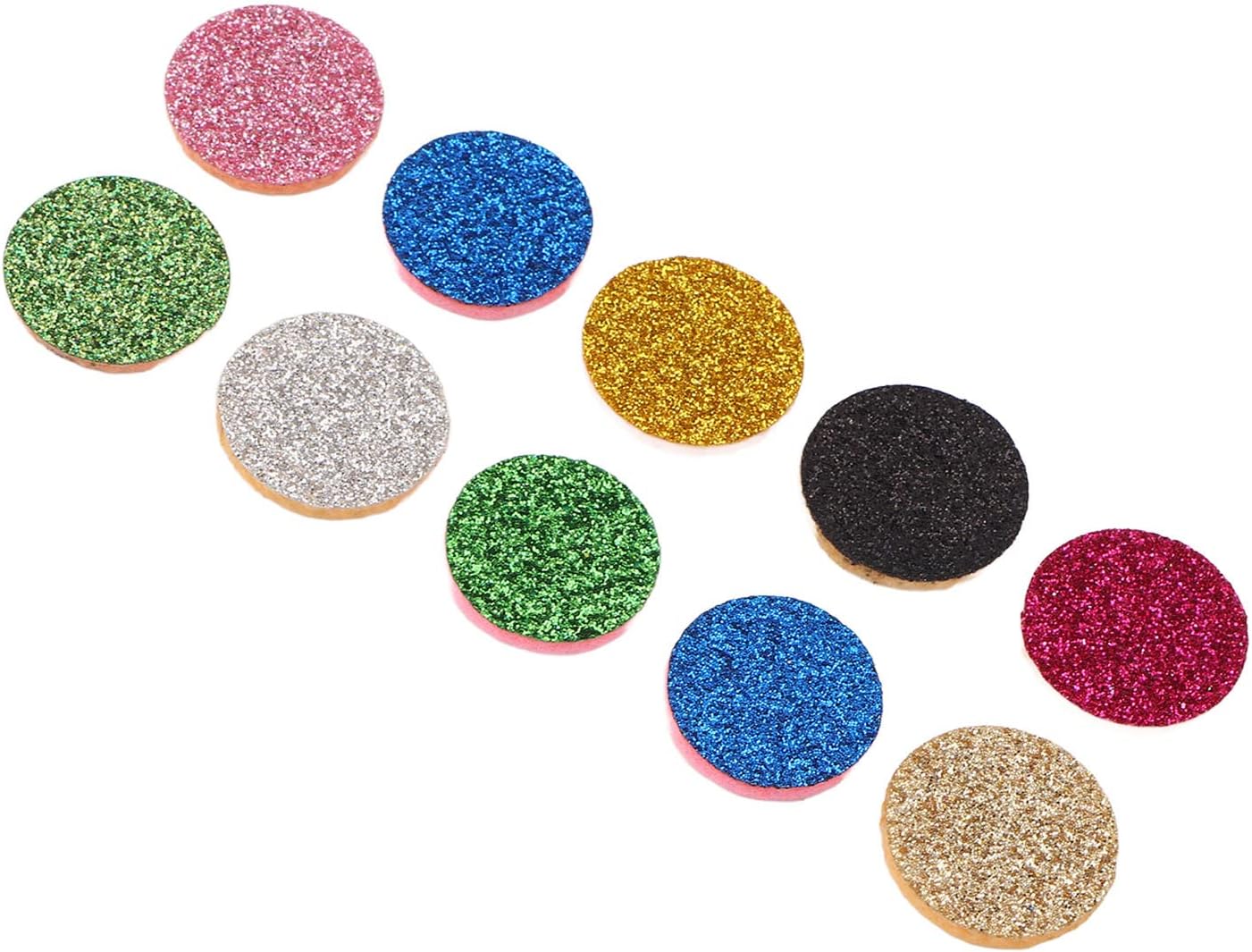 Essential Oil Diffuser Refill Pad 20pcs Washable Reusable Felt Pads for Aromatherapy Necklace Bracelet 0.8 Inch Diameter Multi Color Set
