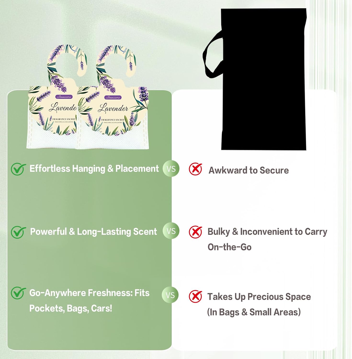 15 Packs Lavender Scented Sachets Bag for Drawers and Closets, Home Fragrance Sachet, Long-Lasting Hanging Closet Deodorizer Smell Goods for House