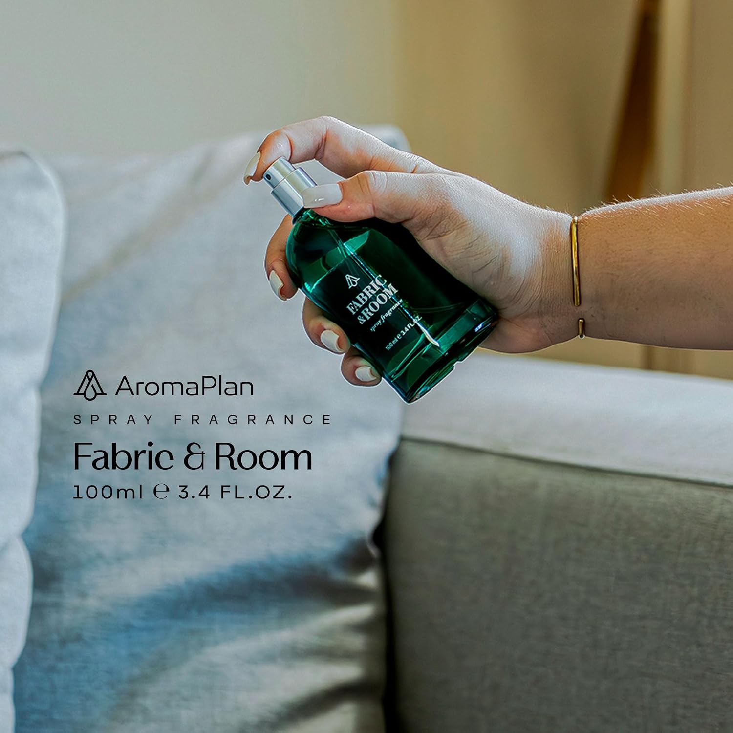 AromaPlan All Natural Room Spray, 24 Knights- Non Toxic& Long Lasting, Concentrated 5-Star Hotel Room Spray, Odor Eliminator- Home, Room, Couch, Pillow, Fabric- Air Freshener Spray(100 ml)