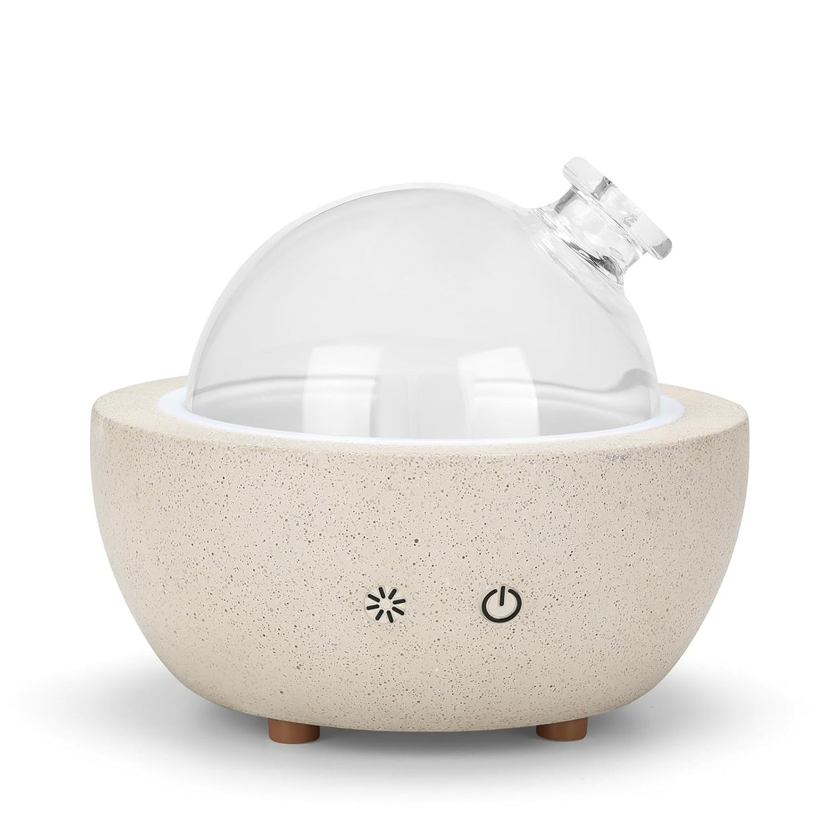 Essential Oil Aromatherapy Diffuser for Home Bedroom Large Room Glass Stone Ultrasonic Air Scent Mist Aroma Diffuser 200ML
