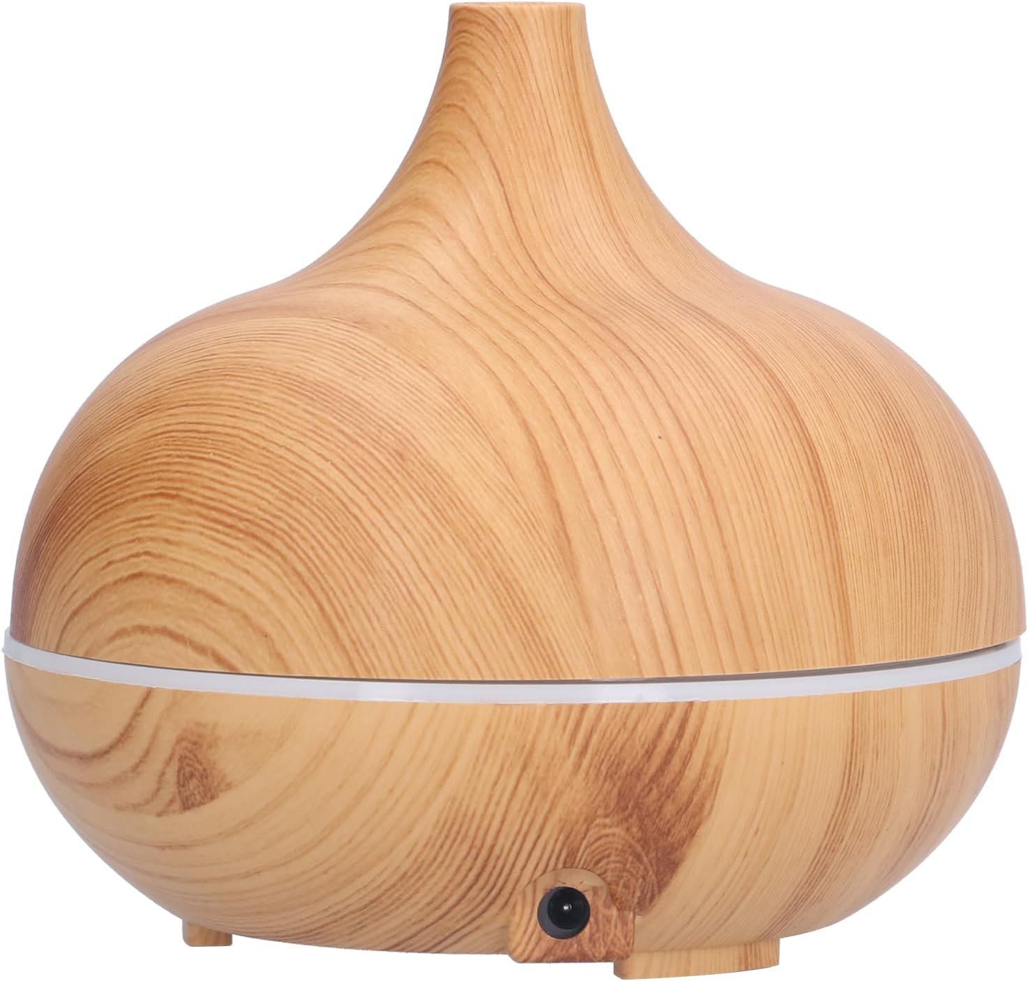 150ml Wood Grain Aromatherapy Diffuser USB Essential Oil Diffuser with Cool Mist and 7 - Color LED Night Light - Quiet Humidifier for Bedroom, Office, Living Room
