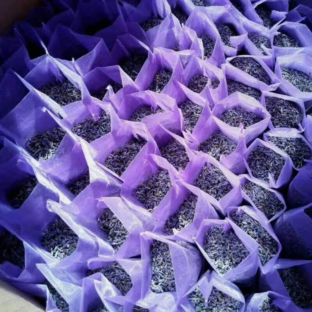 TooGet Lavender Sachet Bags, Natural Ultra Blue Lavender Buds for Home Fragrance, Room Decorations and Fresh Flowers Scent Sachets - Pack of 6