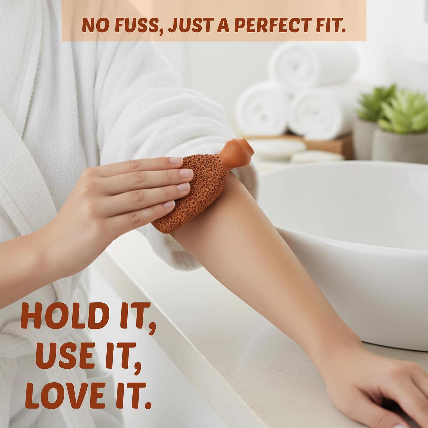 POHS Rectangular Pumice Stone – Callus Remover & Exfoliator for Feet & Body, Foot Scrubber for Shower, Natural Pumice Stone for Smooth Skin