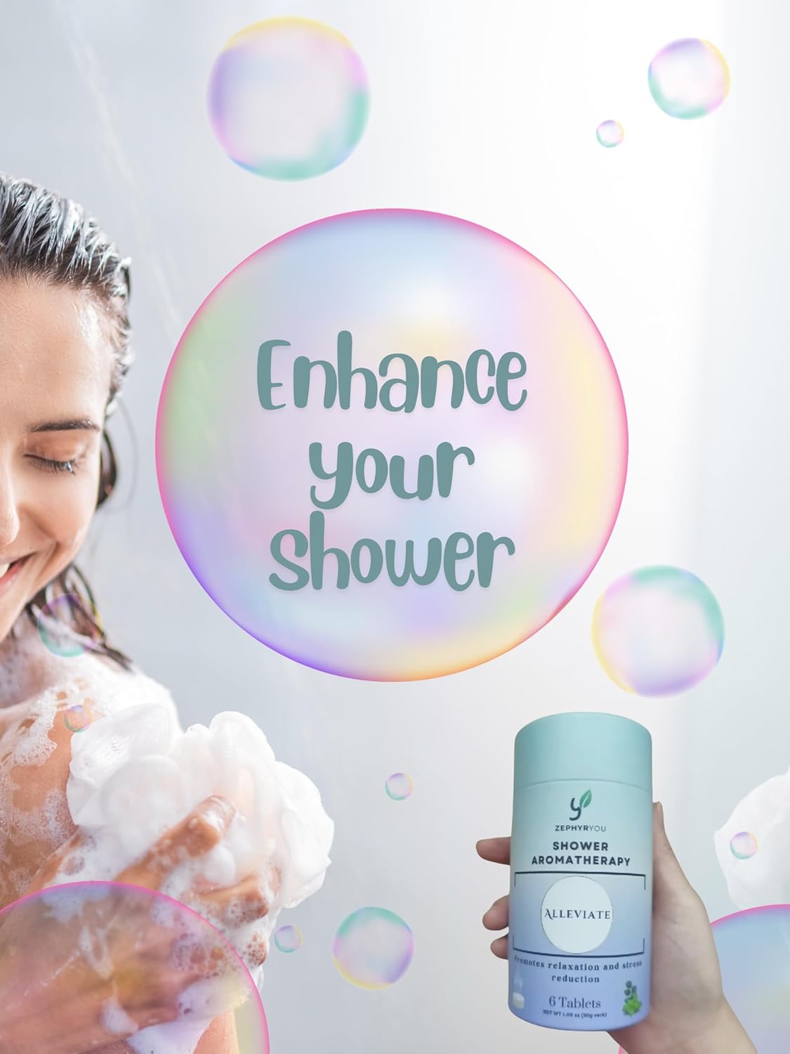 Shower Steamers Aromatherapy – Eucalyptus & Mint 6-Pack – Pure Essential Oils for Relaxation & Self-Care, Gift, Birthday, Wedding & Party Favors. Spa Experience at Home, Christmas Stocking Stuffers