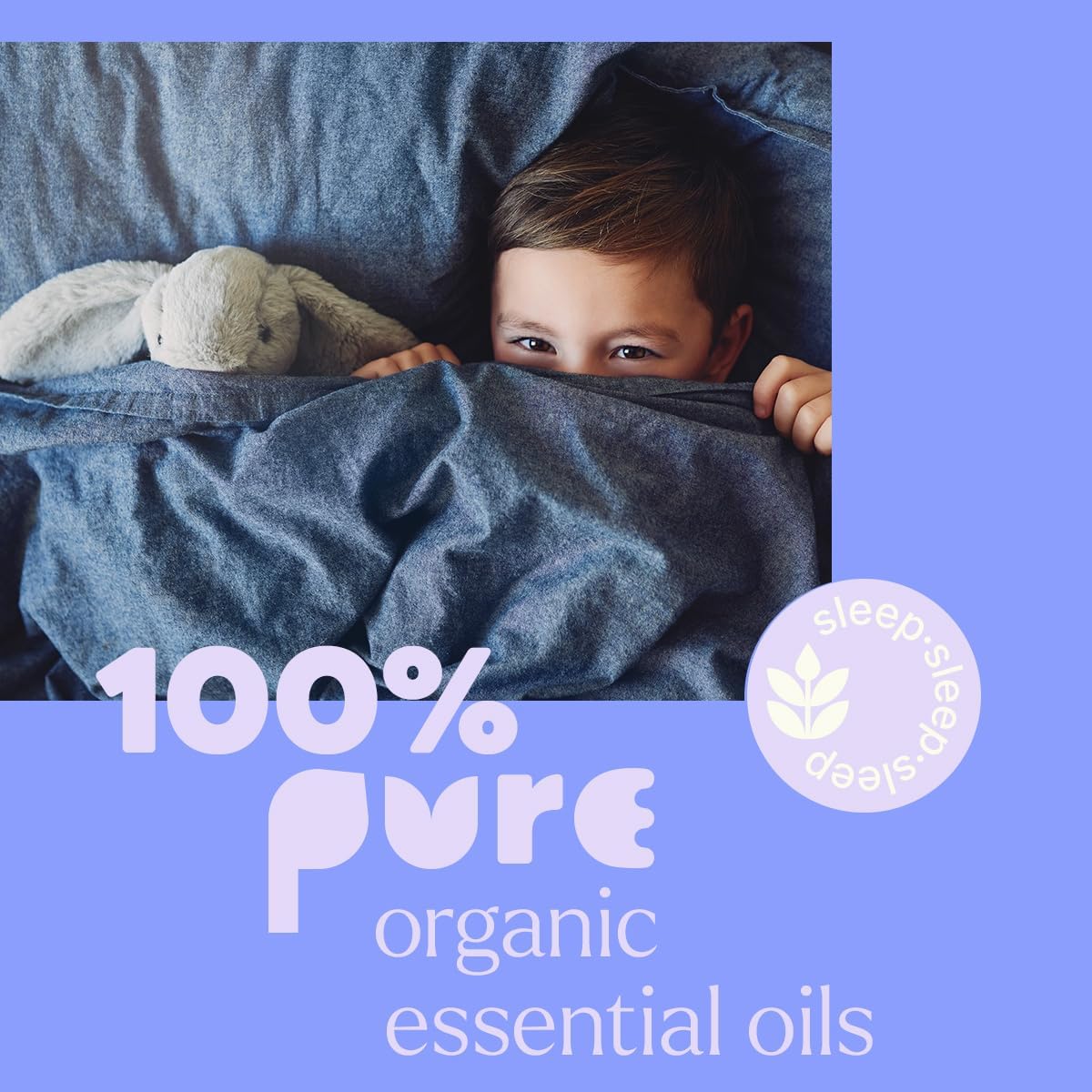 Plant Therapy Kids Organic Nighty Night Essential Oil Blend for Sleep, 10 mL (1/3 oz), 100% Pure, Undiluted, USDA Certified Organic, Encourages a Good Night's Rest