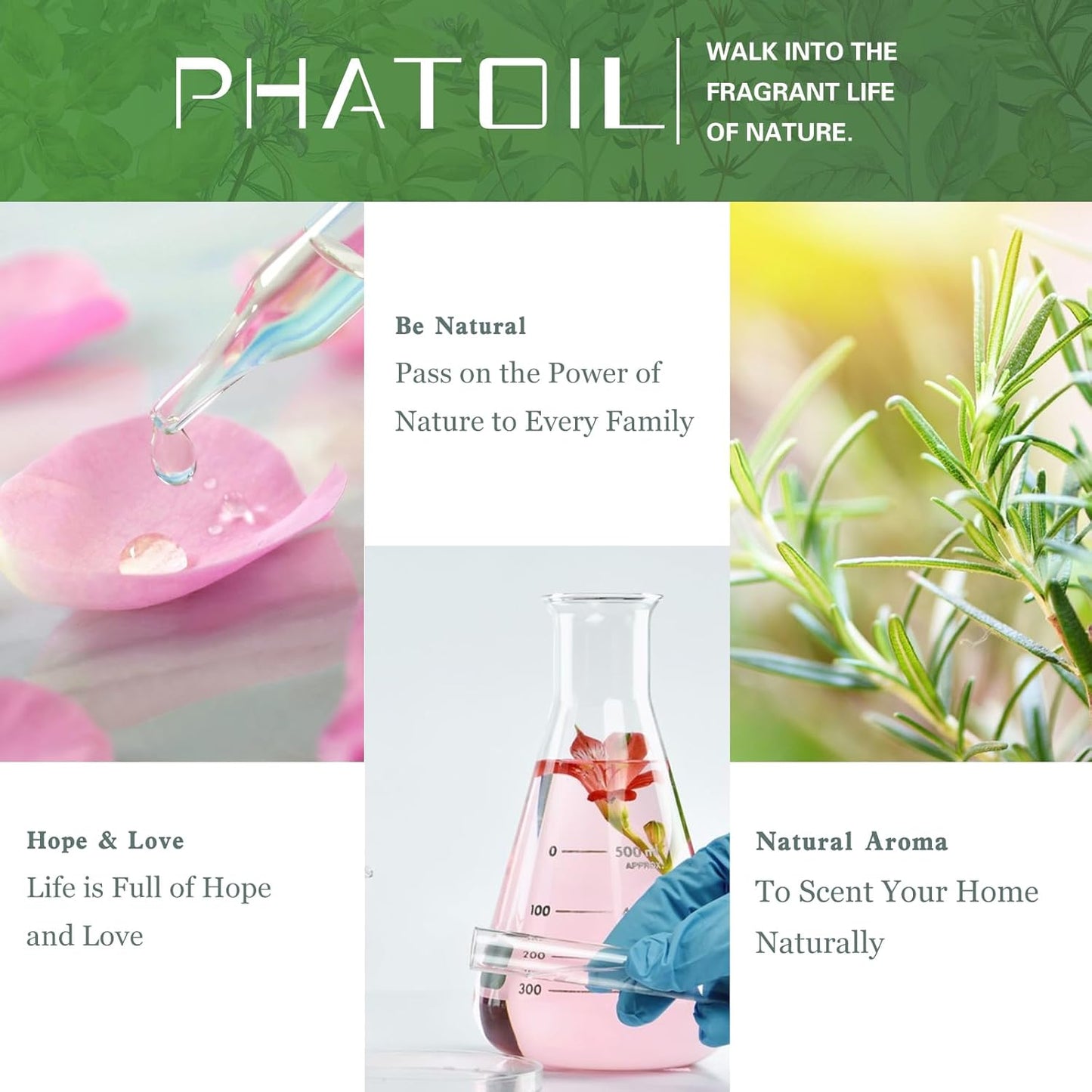 PHATOIL Pure Eucalyptus Essential Oil, 100% Pure Therapeutic Grade Premium Oil for Hair Care, Skin, Aromatherapy 3.38Fl Oz