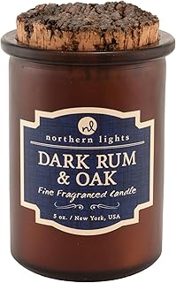 Northern Lights Candles Spirit Candles, Dark Rum & Oak