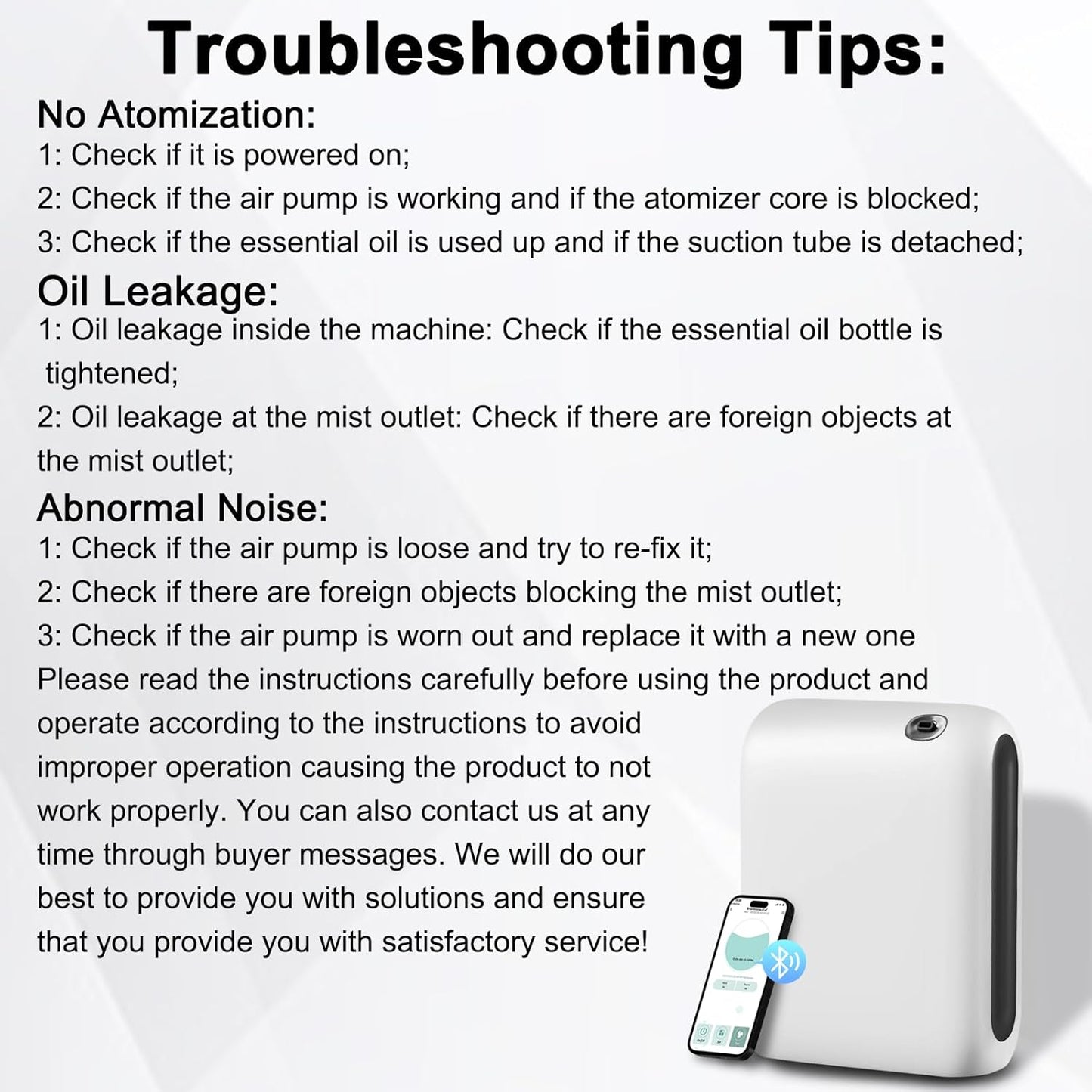 Waterless Diffuser for Home, Scent Air Machine for Home with Bluetooth-Connected 200ML, Whole House Air Freshener,App Control Hotel Collection Diffuser for Large Room, Office, Yoga Room, Livingroom