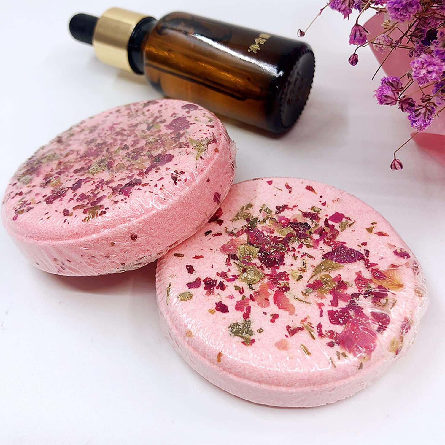 Shower Tablets Aromatherapy Shower Tablets, Aromatherapy Bath Salt Tablets to Control Oil and Exfoliate and Moisturise The Skin Shower Vapor Tablets Shower Steamers for Sinus Relief