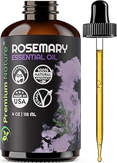 Rosemary Essential Oil for Diffuser Aromatherapy for Skin for Hair Growth Diffuser Oil for Body Oils Aceite de Romero 4oz