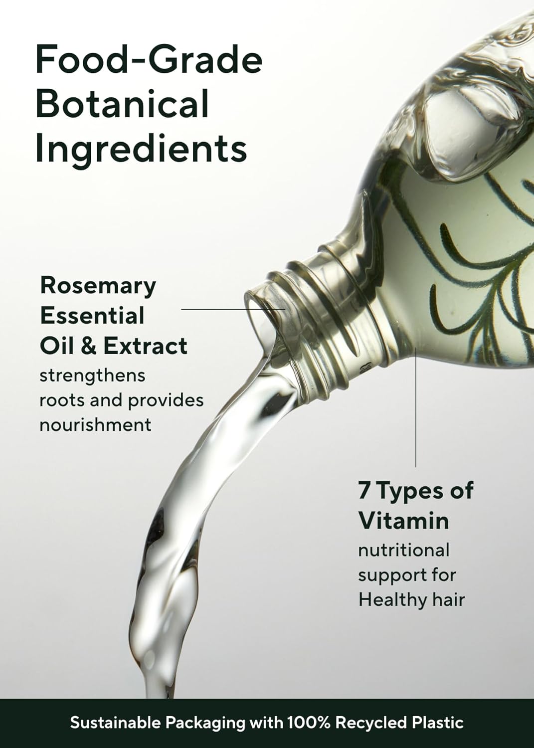 AROMATICA Root Enhancer Rosemary Water for Hair Growth spray - with Rosemary hair oil & caffeine & biotin - Korean hair care for hair thinning & hair loss - free from silicone, paraben and sulfate