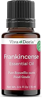 Viva Doria Frankincense Essential Oil, 100% Pure, Natural Essential Oil, Undiluted, for Aromatherapy | Food Grade, 15 mL (0.5 Fluid Ounce)