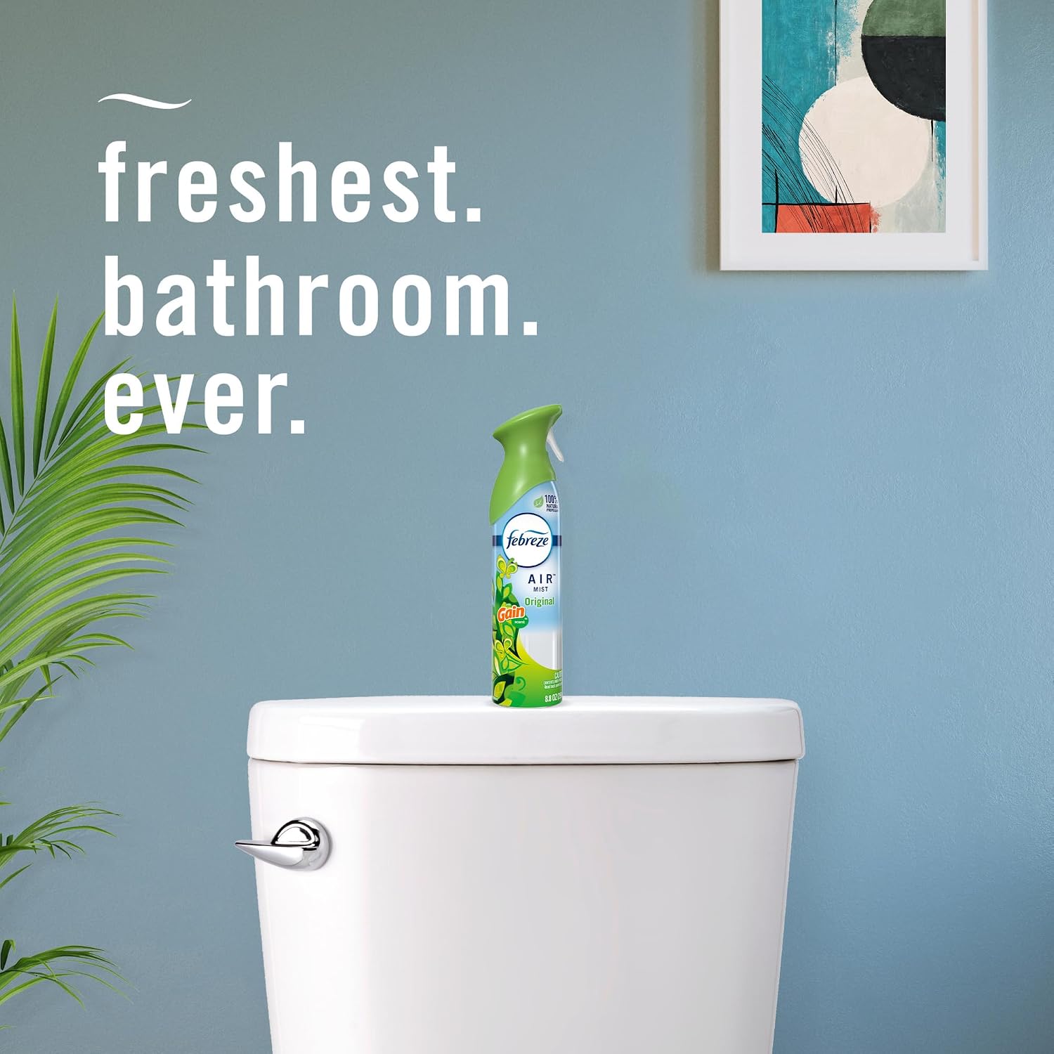 Febreze Air Mist Air Freshener Spray, Odor-Fighting Room Spray, Air Fresheners for Home and Bathroom and Kitchen, Aerosol Can, Gain Original Scent, 8.8oz, (Pack of 6)