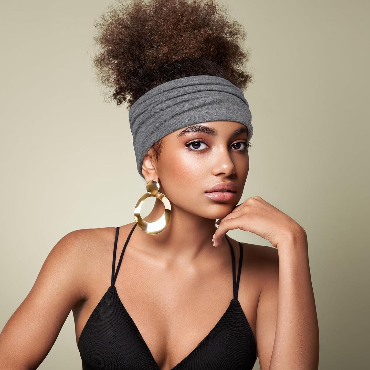 DiyJibb Headbands for Women, 7PCS Wide Cloth Hair Bands for Workout, Yoga, Skincare & Daily Wear, Soft & Stretchy