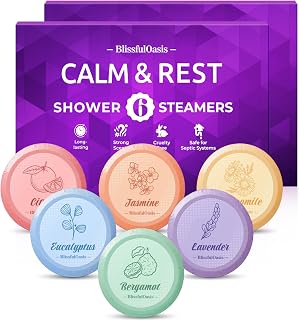 Shower Steamers, 12 Packs Shower Bombs with Natural Fragrance, Relaxation & Self-Care Presents for Women and Men, Shower Bath Bombs with Birthday Presents for Loved Ones