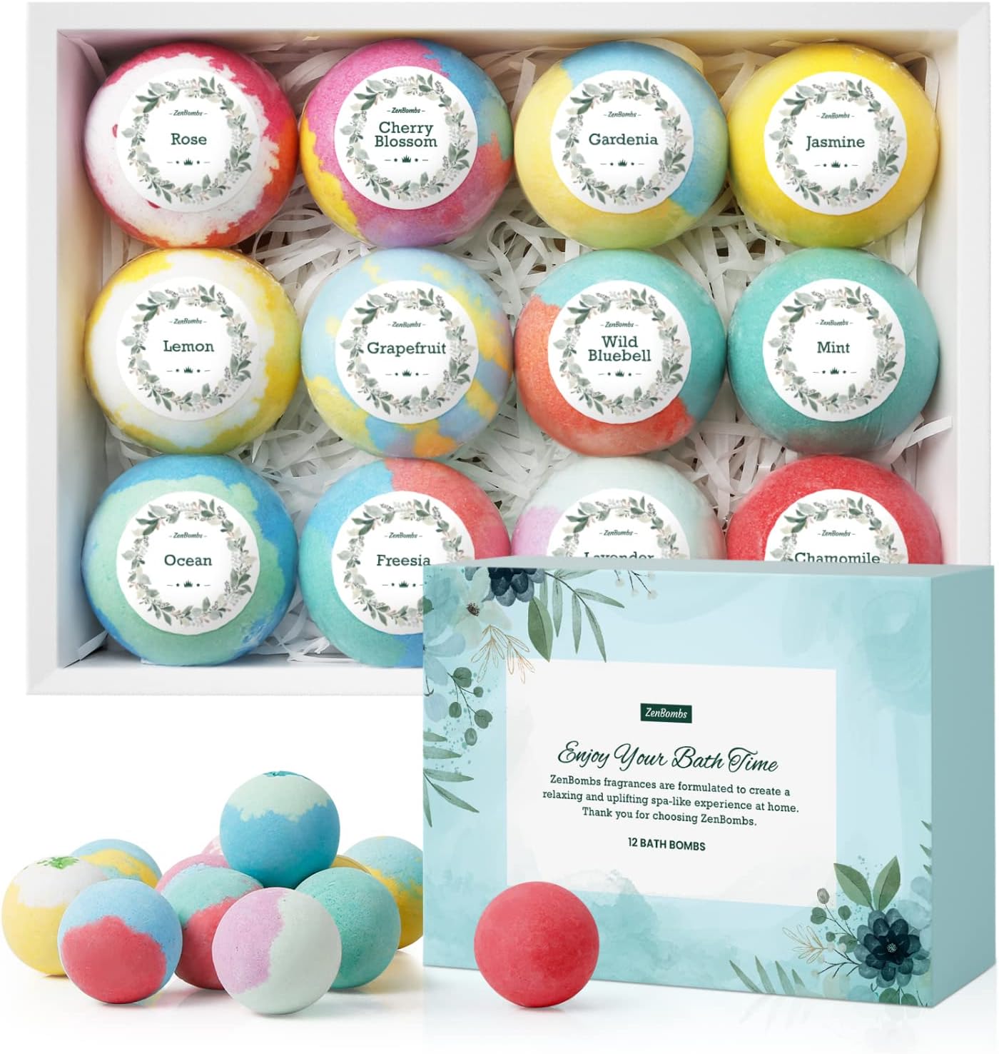 Bath Bombs Gift Set for Dry Skin Moisturize