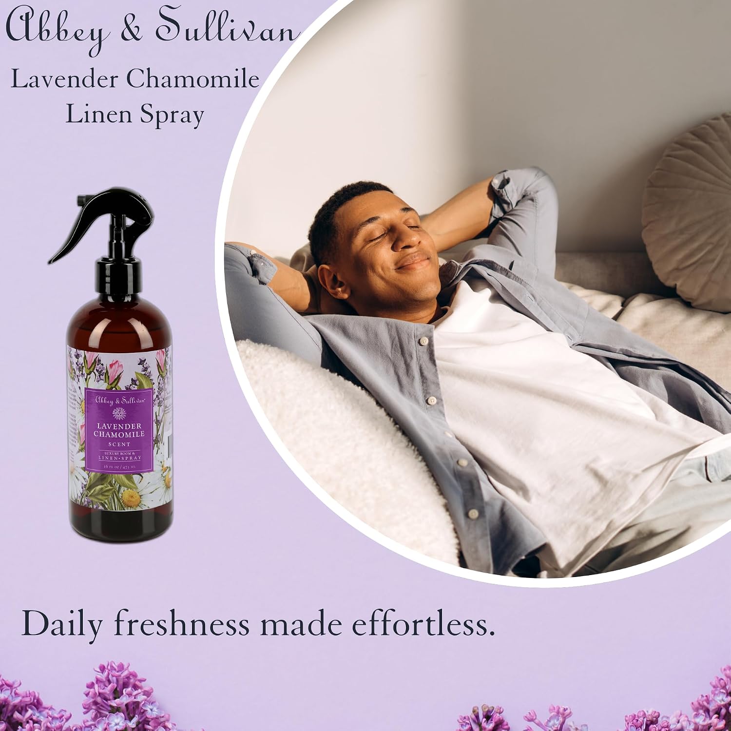 Abbey & Sullivan Linen Spray, Lavender Chamomile, 16 oz