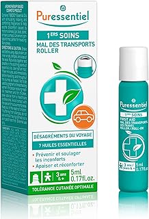 Puressentiel SOS Travel Sickness Roller - Essential Oils Roll-On for Motion Sickness - Calming Agents Suitable for Children - No Synthetics - 0.17 oz