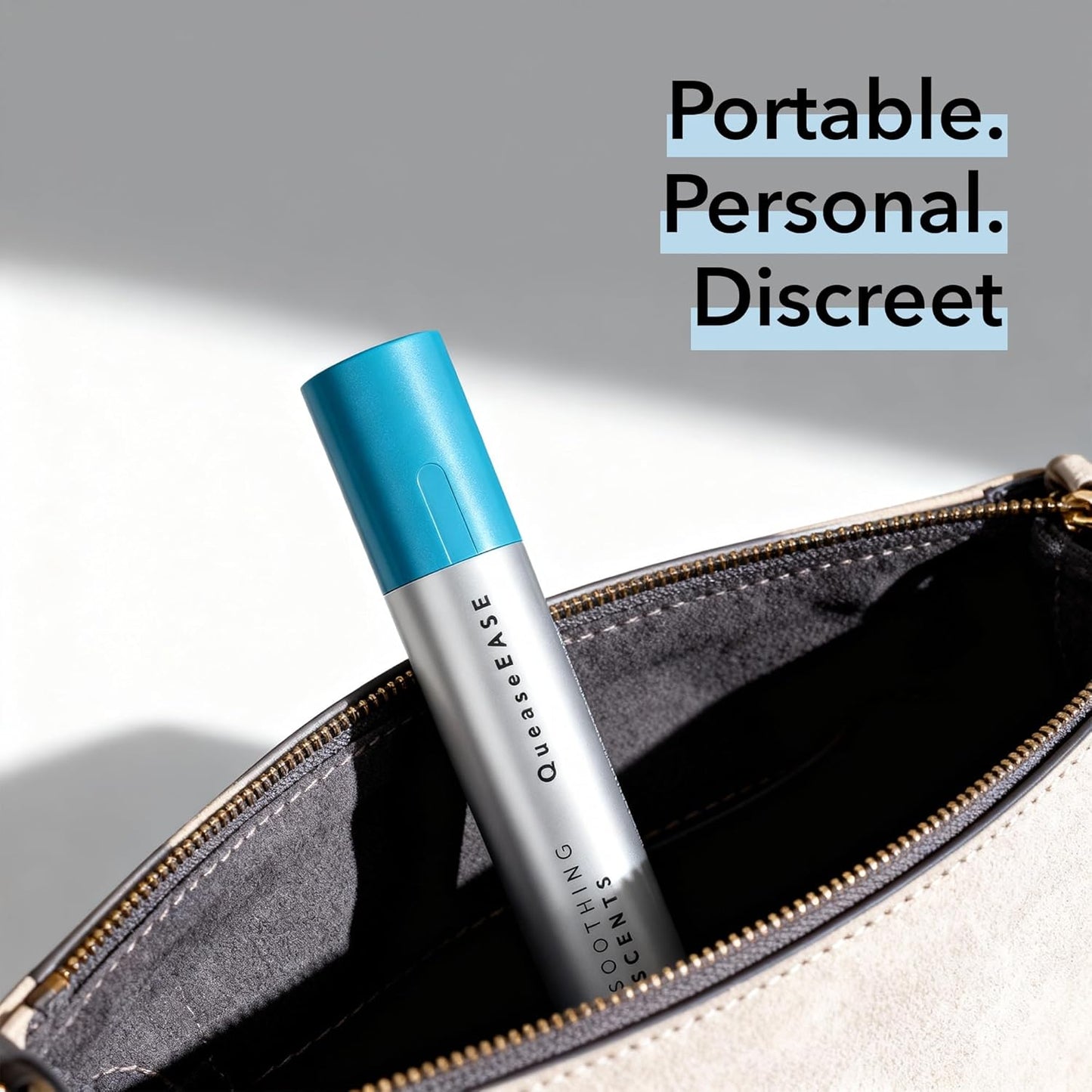 QueaseEASE Aromatic Nasal Inhaler for Nausea, Motion & Morning Sickness, GLP-1 Nausea, Chemo Queasiness, – Drug-Free Essential Oil Stick for Fast, Portable Relief from Queasy Moments