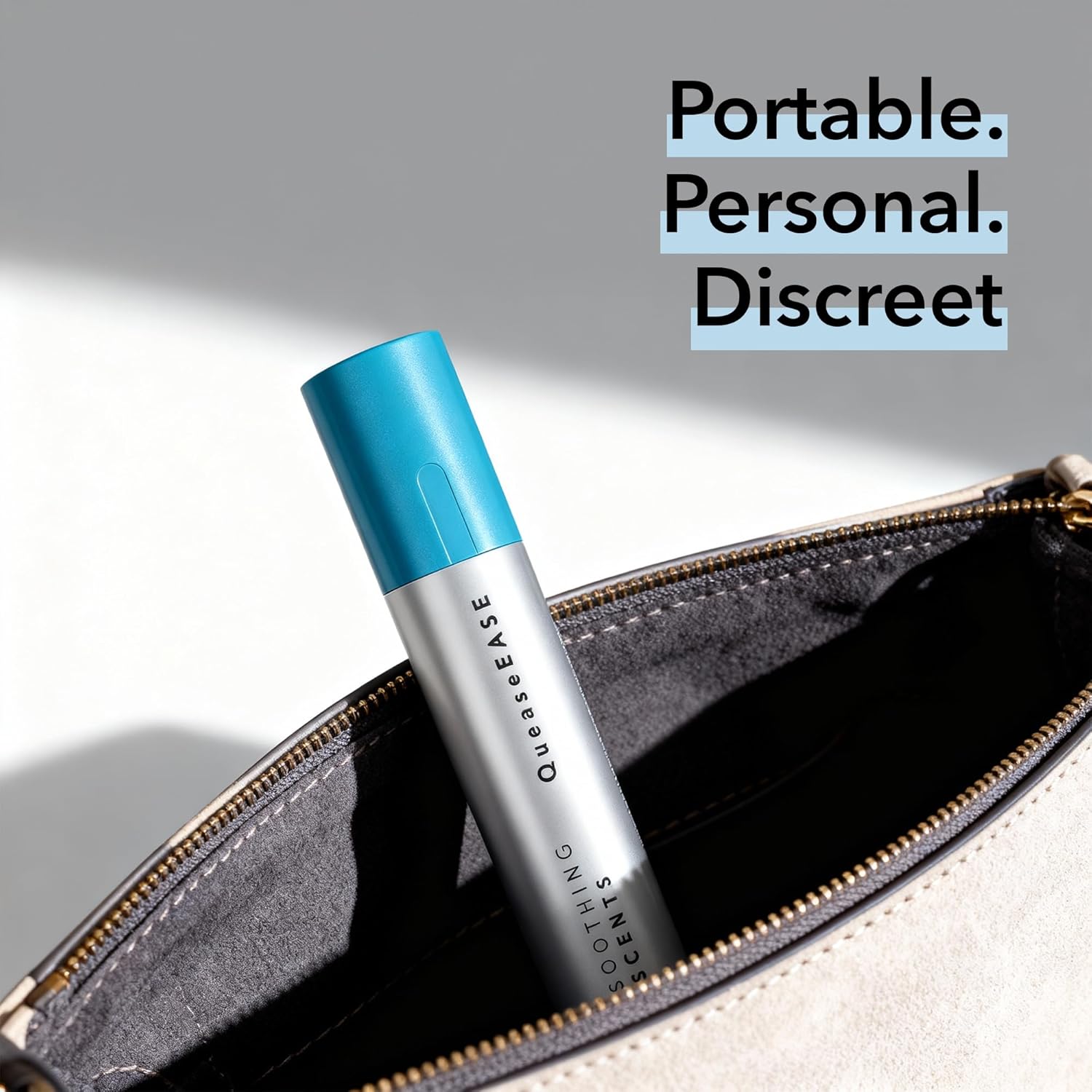 QueaseEASE Aromatic Nasal Inhaler for Nausea, Motion & Morning Sickness, GLP-1 Nausea, Chemo Queasiness, – Drug-Free Essential Oil Stick for Fast, Portable Relief from Queasy Moments