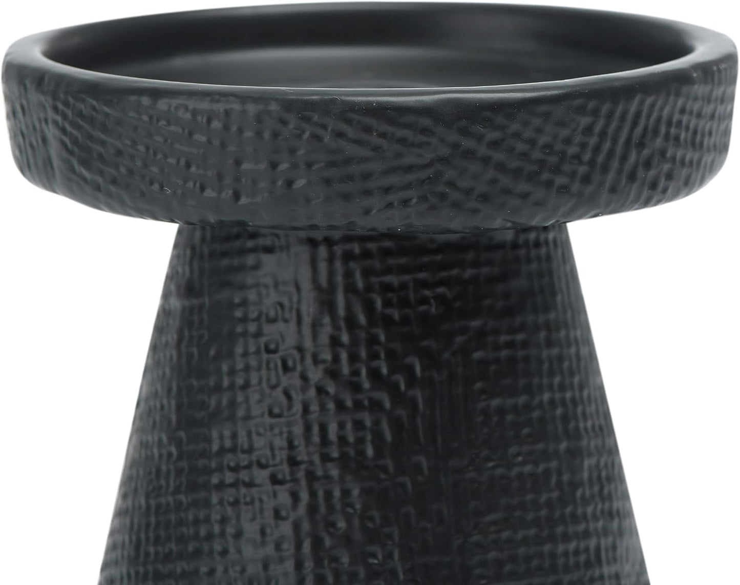 Main + Mesa Stoneware Pillar & Taper Candle Holders, Set of 2